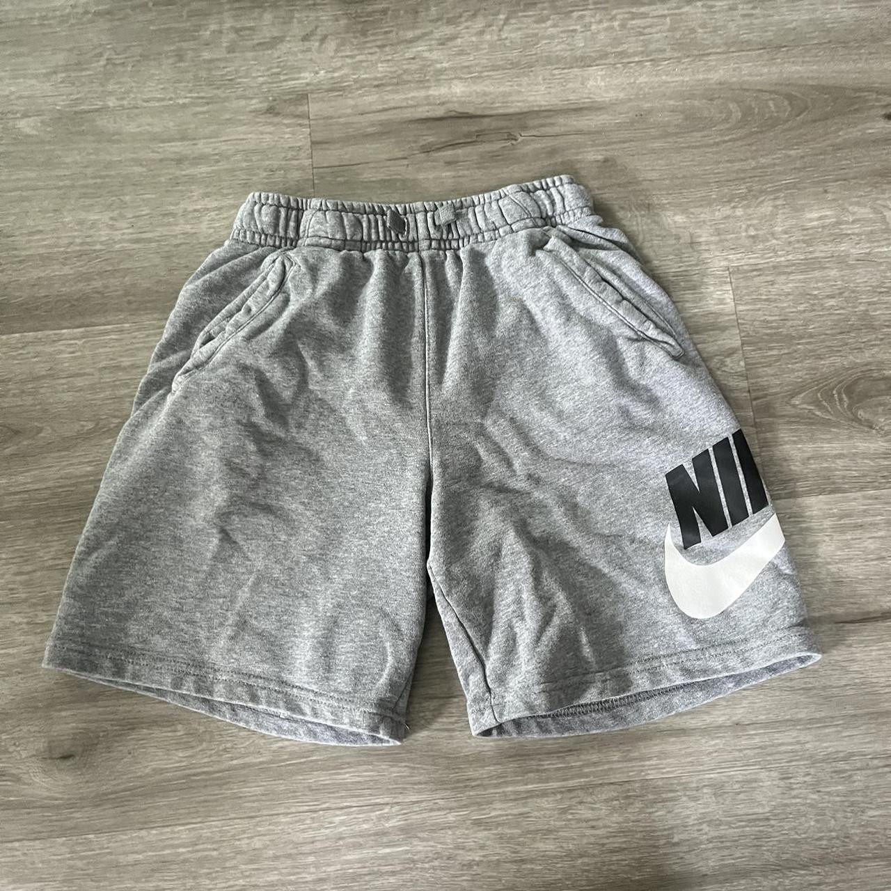 Youth size L nike graphic shorts these fit me like... - Depop