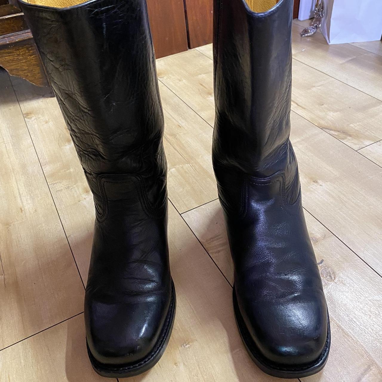 Frye BOOTS Frye Black Campus Boots sz 11M Like... Depop