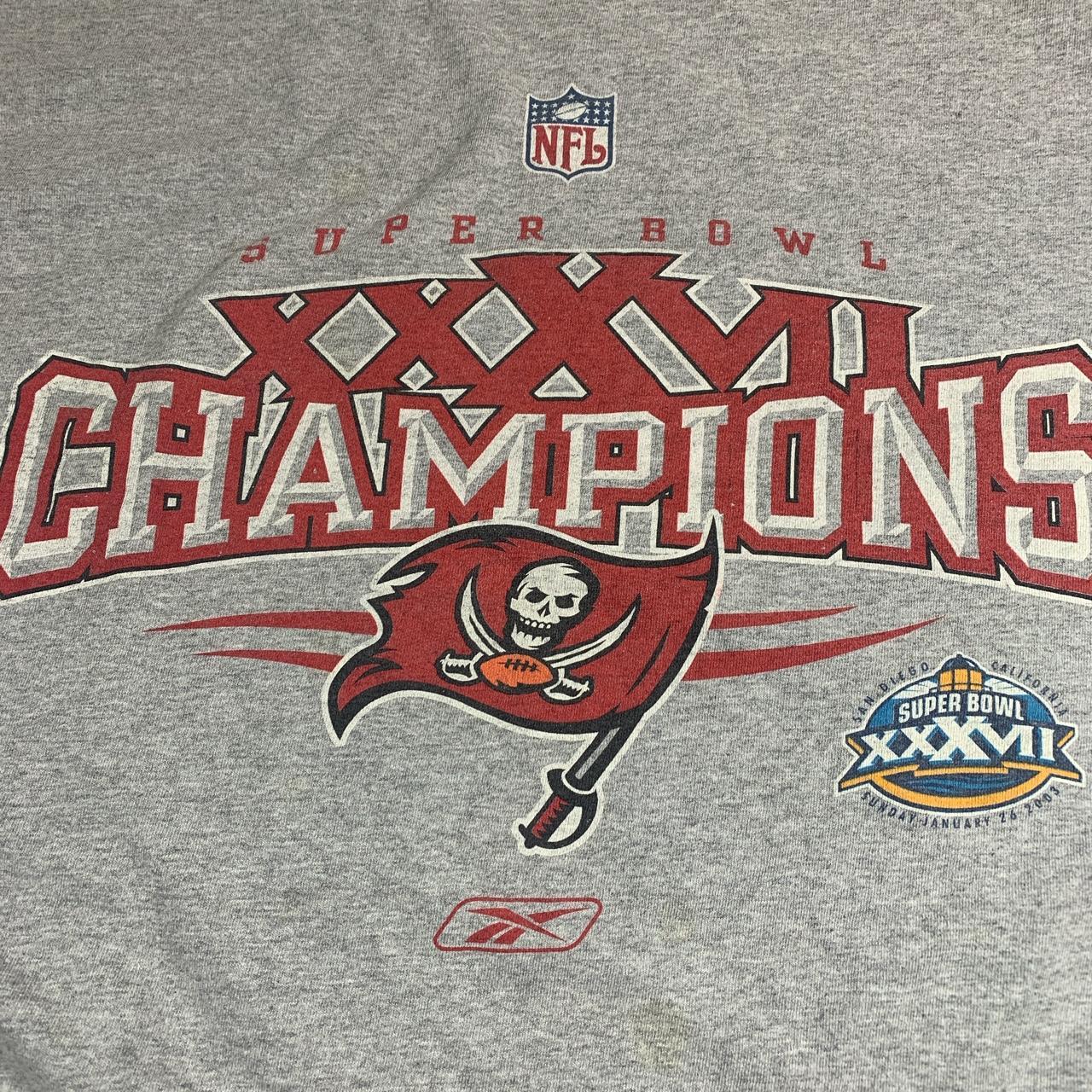 VINTAGE Tampa Bay Buccaneers Mens Shirt Large Hawaiian Super Bowl 37 XXXVII  NFL