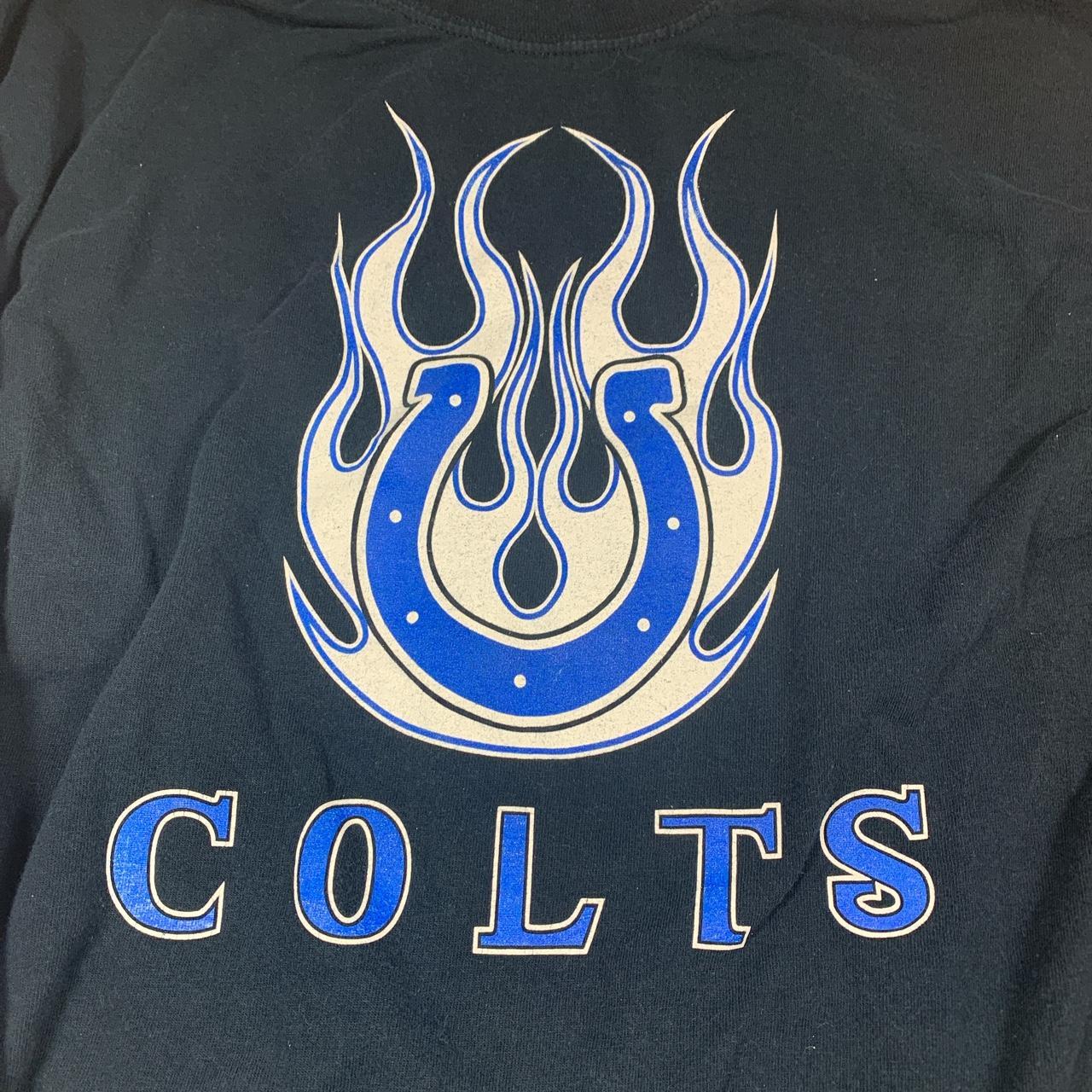 90s Indianapolis Colts NFL football Logo Athletic t - Depop