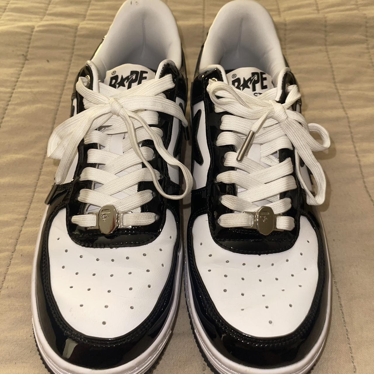 BAPESTAS, Black+white, size 9.5 men. Light... - Depop