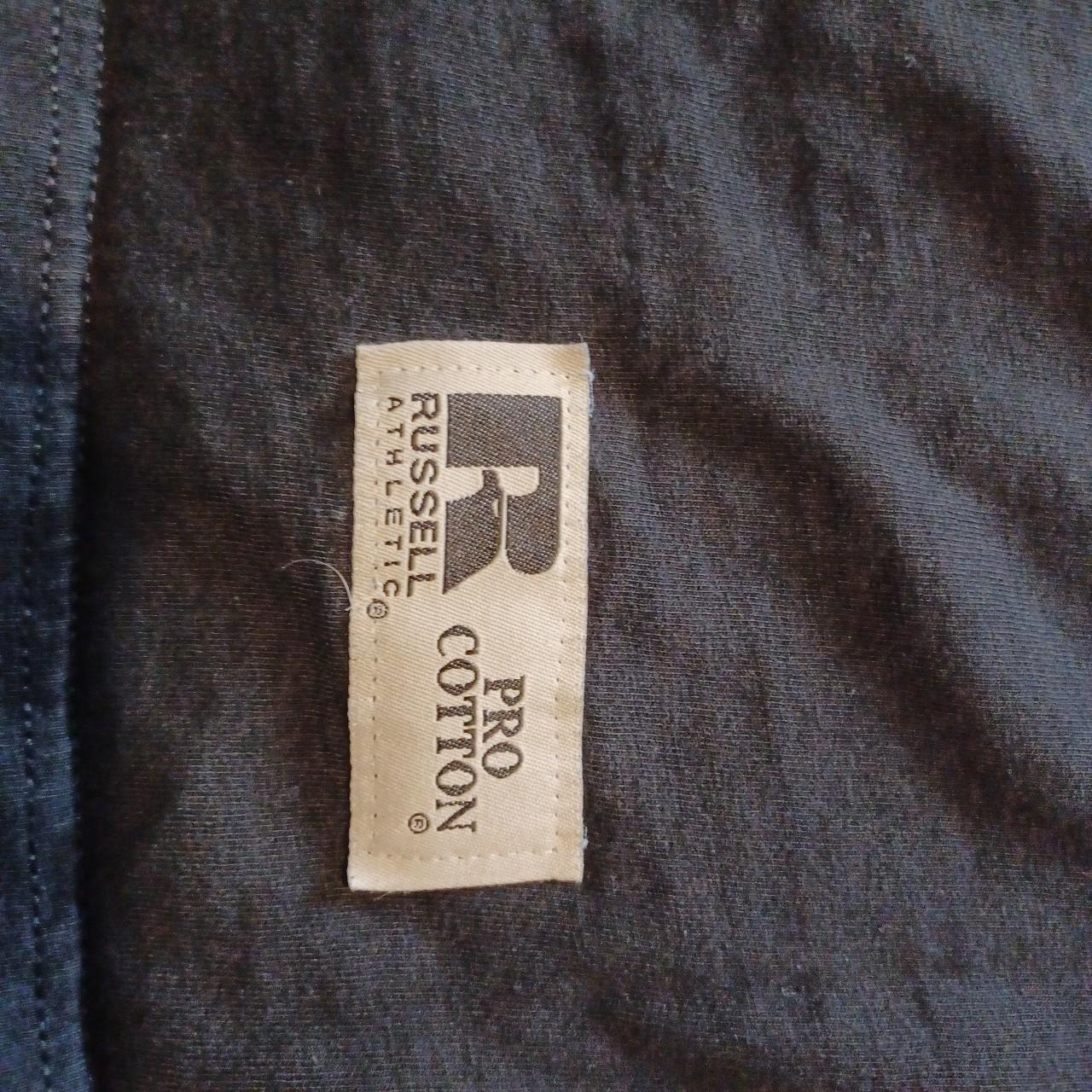 Large vintage Russell blank pocket tee faded nicely... - Depop