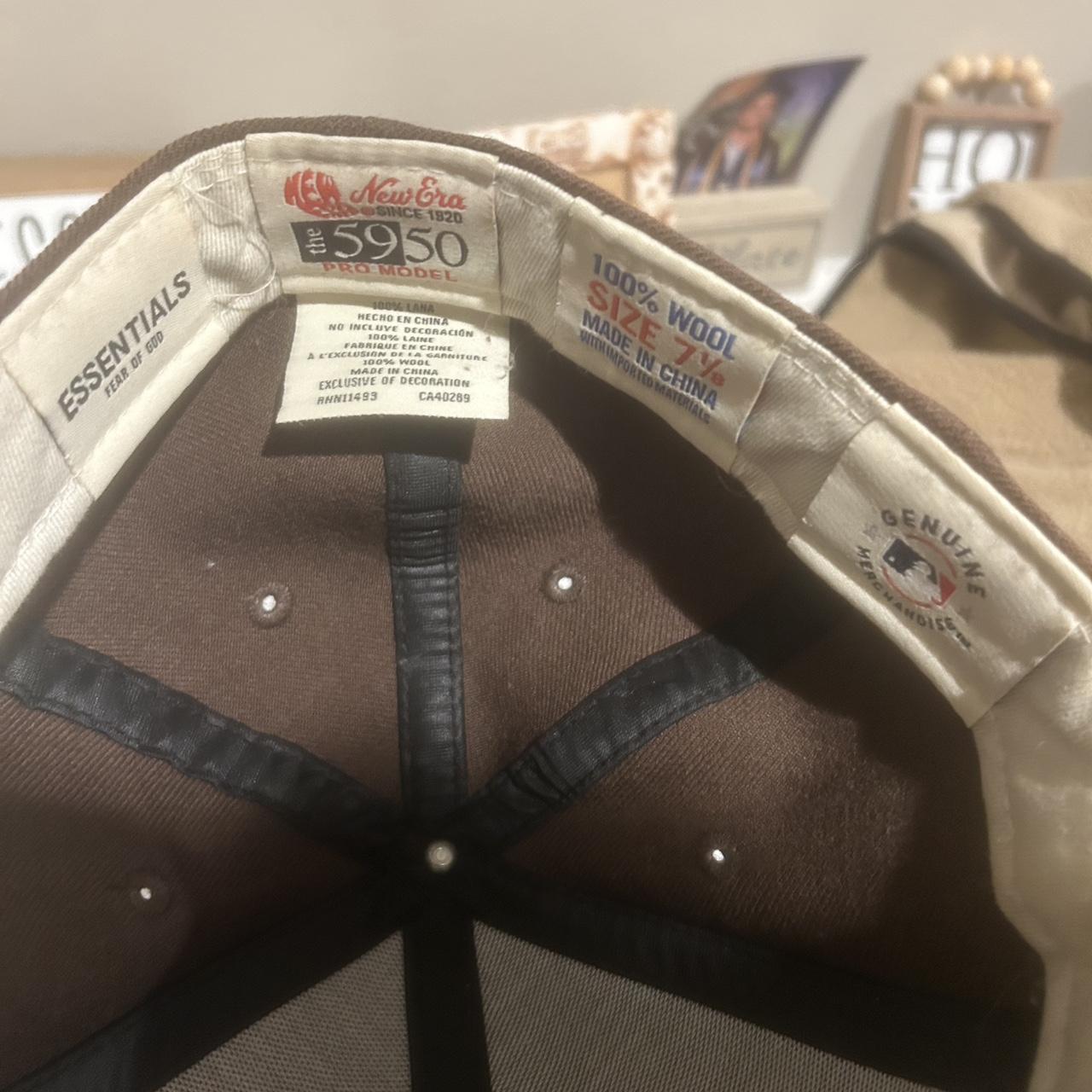 Essentials Men's Hat - Brown – Brown essentials h… - image 3