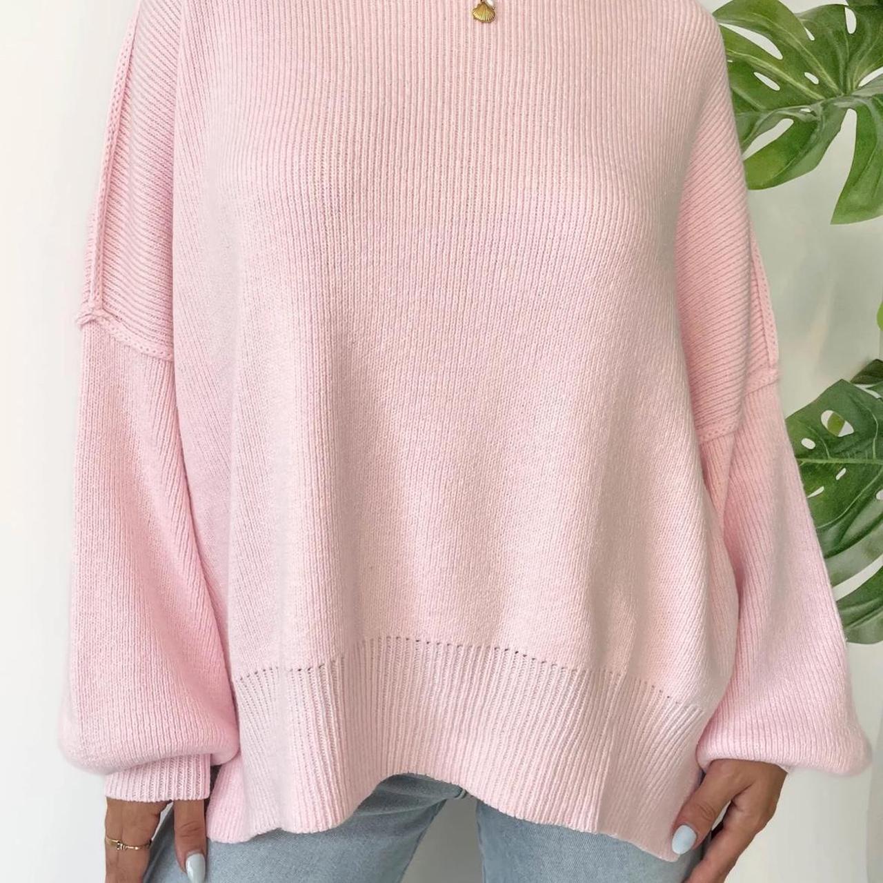 Grey Bandit “Martha Sweater” in Pink Size medium,... - Depop