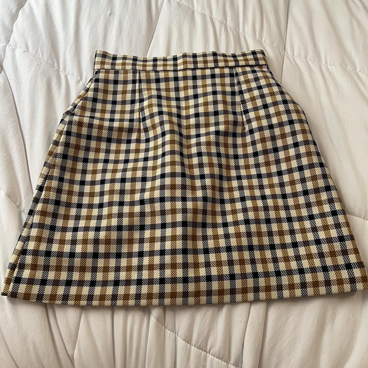 Gingham skirt cheap h&m