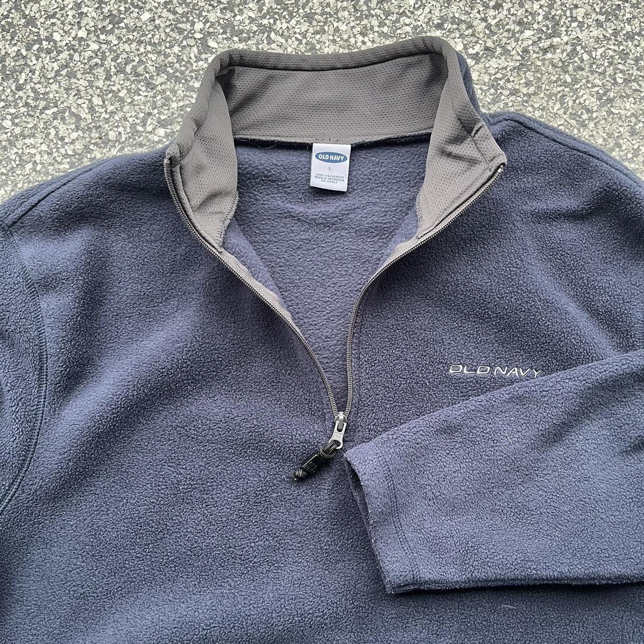 Old Navy Men's Lightweight Jacket - Navy - L – Vintage y2k Old Navy Fleece Jacket Quarter …