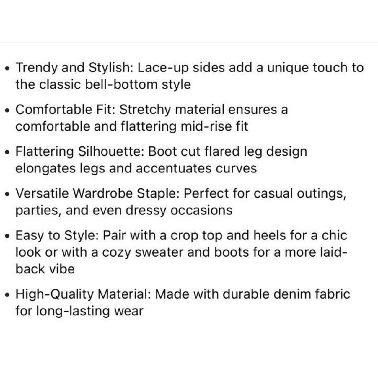 Women Lace Up Denim Pants Mid Waist Size XL Color... Depop