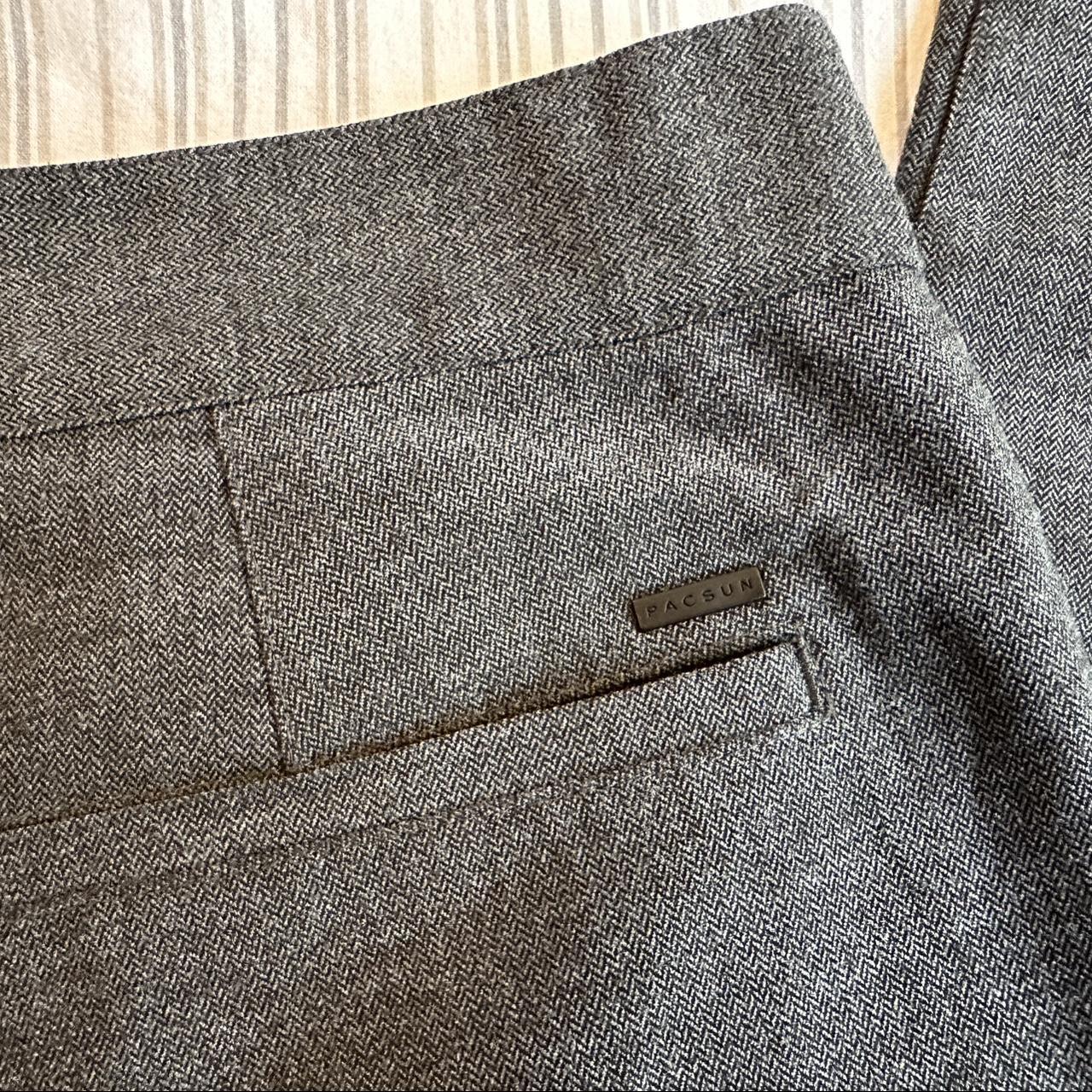 PacSun Men's Grey and Black Trousers | Depop