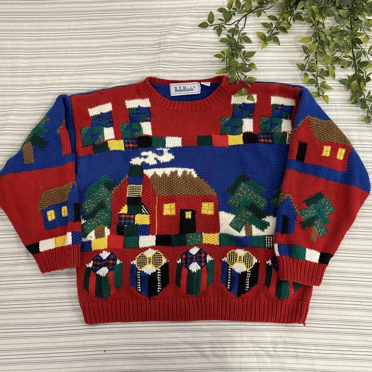 Vintage Belle Pointe Christmas Sweater Size Women’s... - Depop