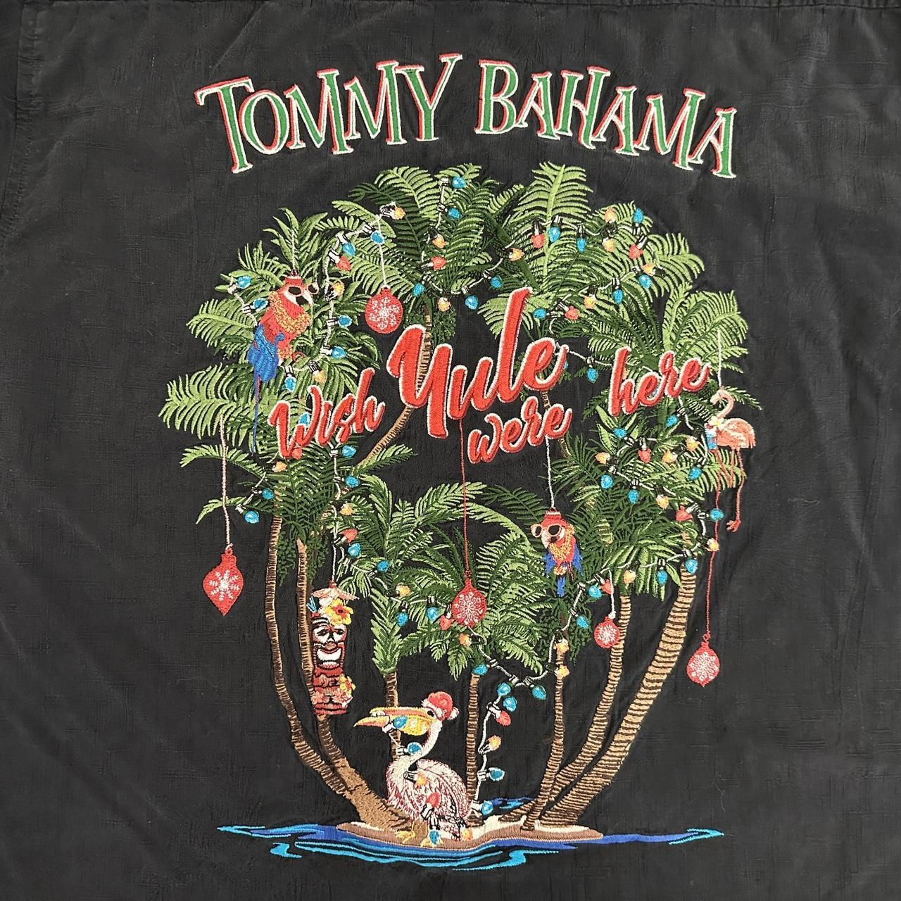  Tommy Bahama Embroidered Marlin Christmas Silk Camp