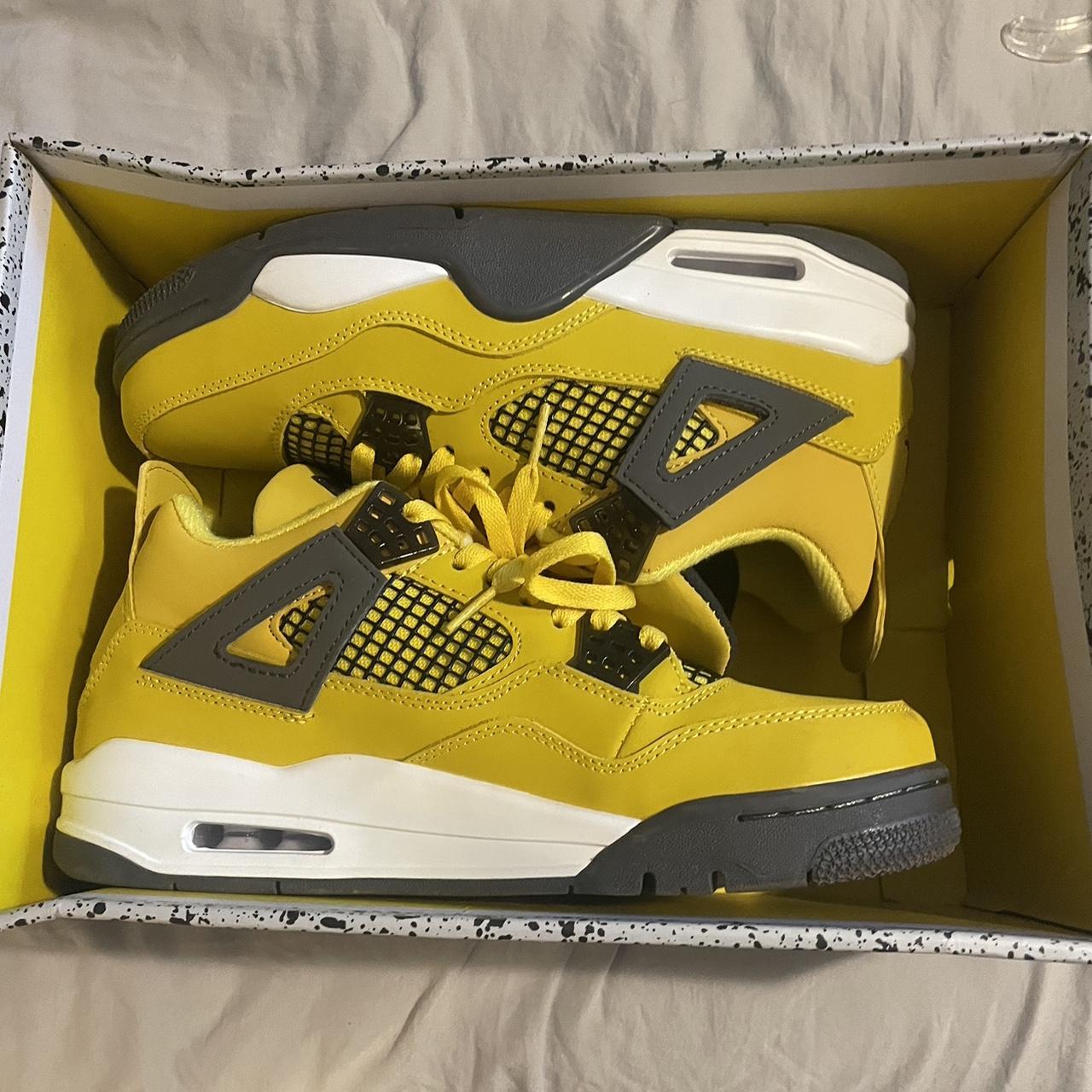 yellow lightning Jordan 4s #jordan 4s #4s # Jordan - Depop