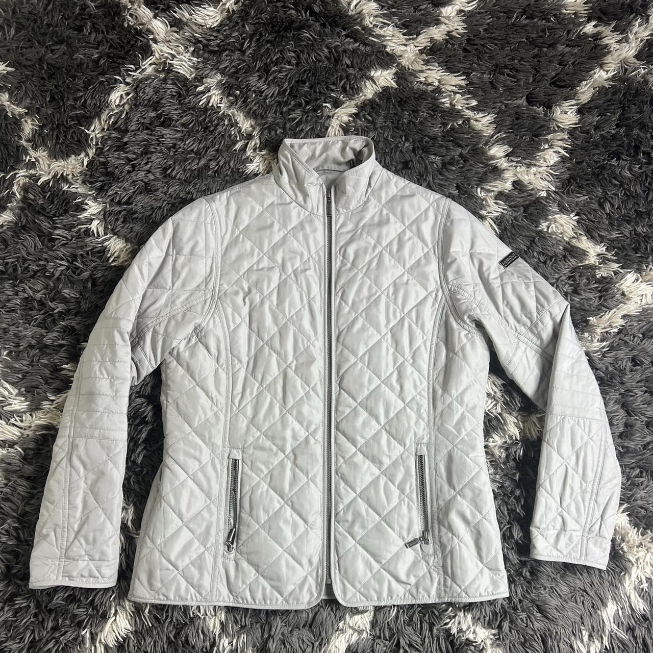 Ladies white barbour jacket online