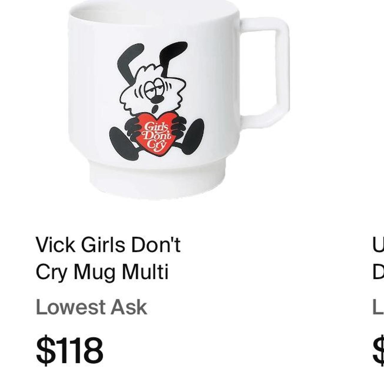 🏷️ Girls don't cry #verdy mug, I bought directly from...