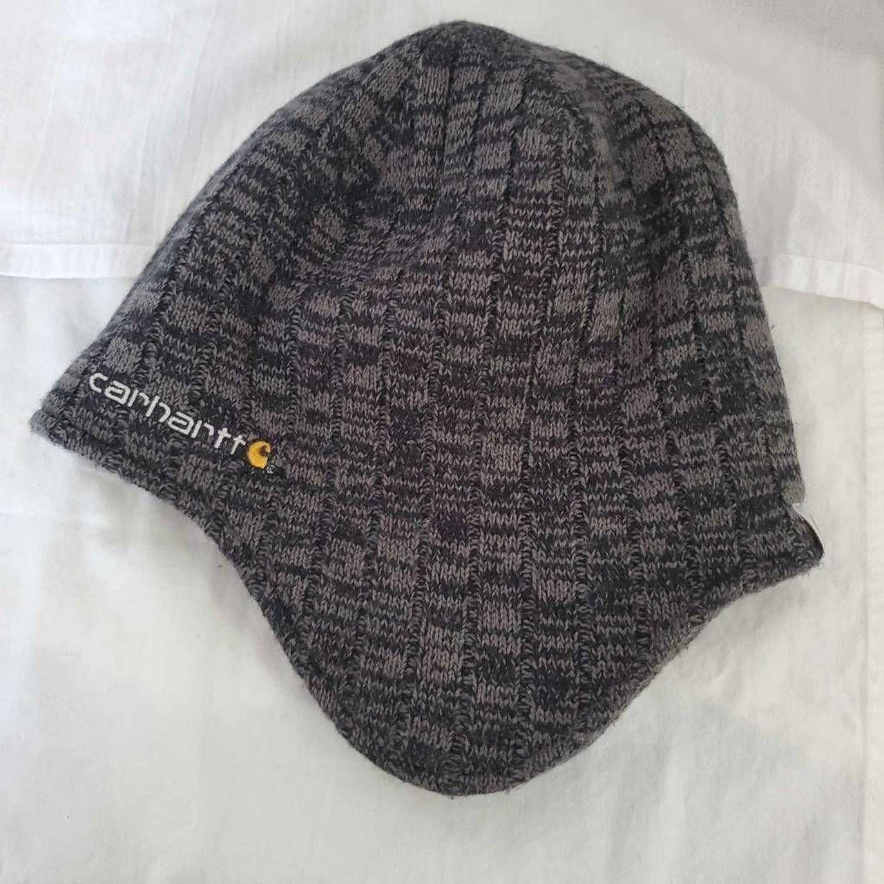 Carhartt Akron Grey Winter Hat With Ear Flaps One. Depop