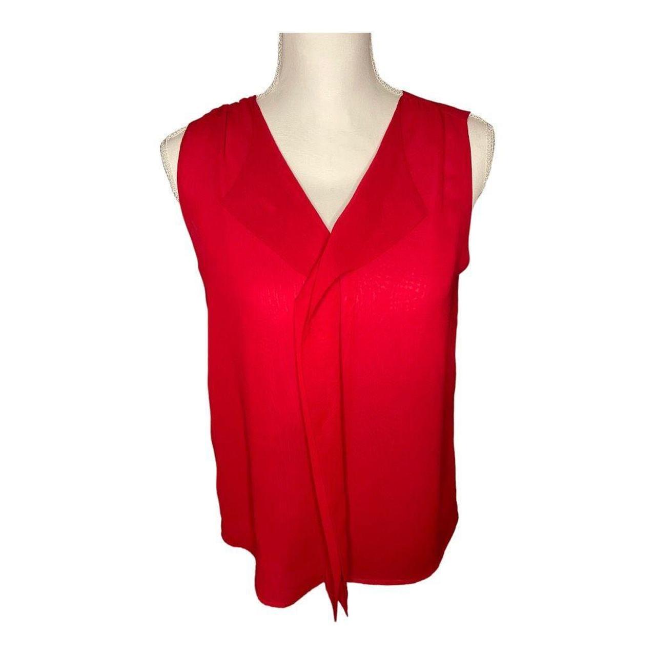 Calvin klein red outlet blouse