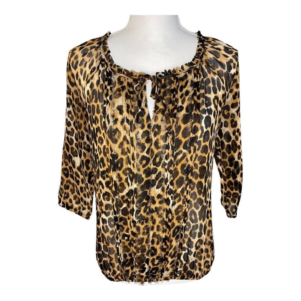 Express deals leopard blouse