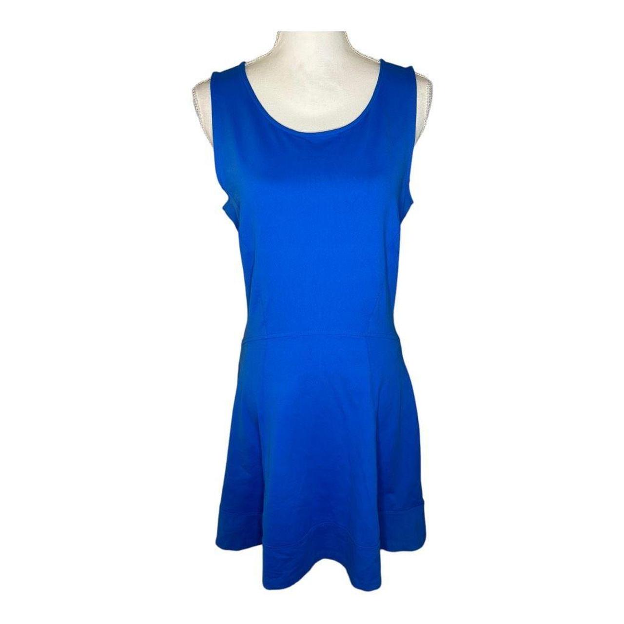 CYNTHIA ROWLEY Royal Blue outlets Sleeveless Ruffle Hem Trapeze Mini Dress Size 0