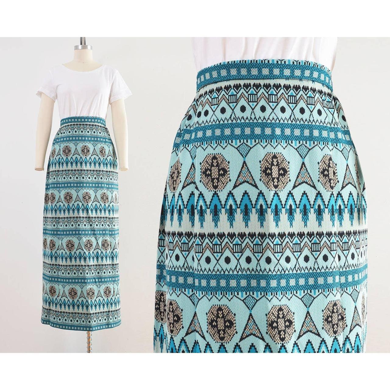 Ethnic striped skirt sale