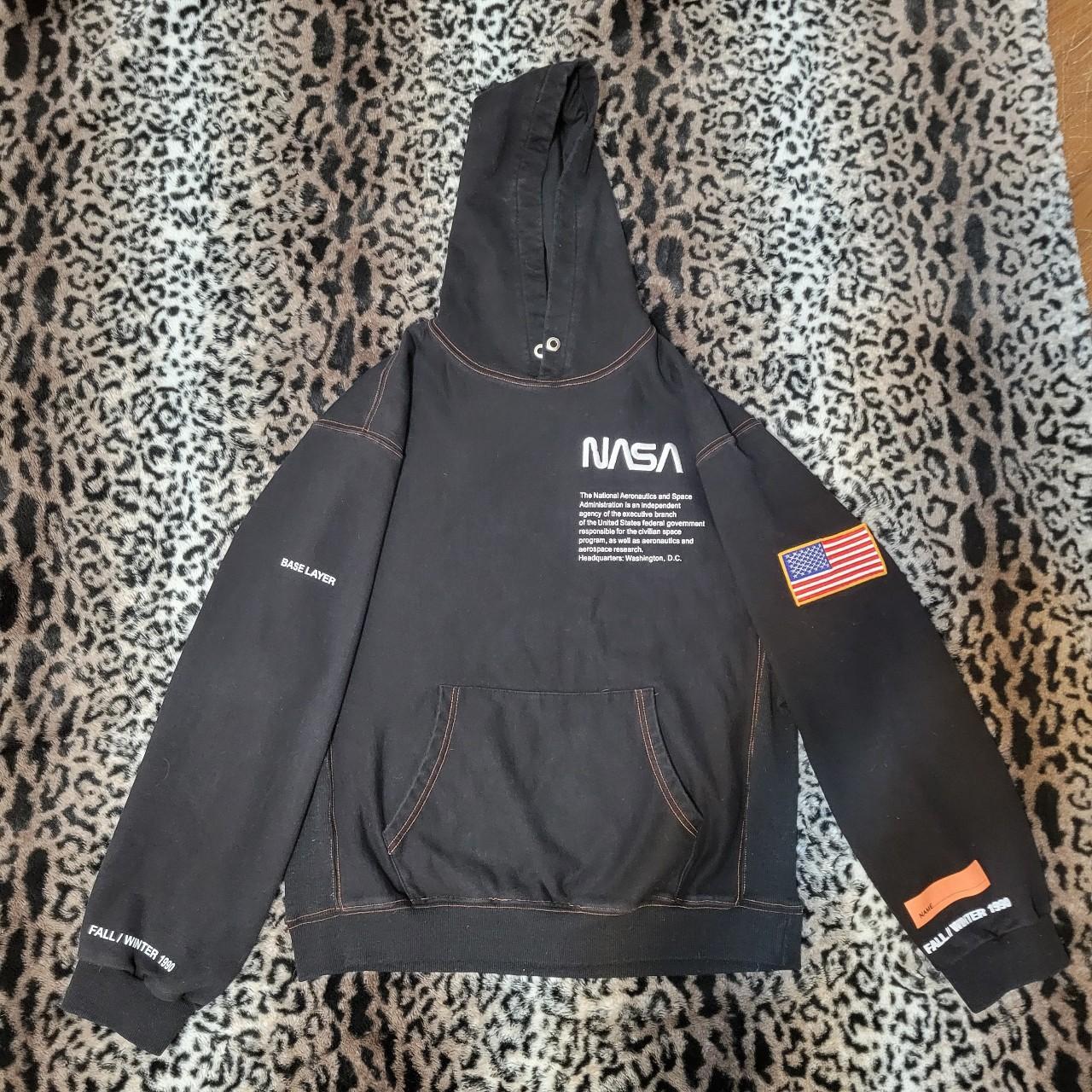 Heron preston black nasa sales hoodie