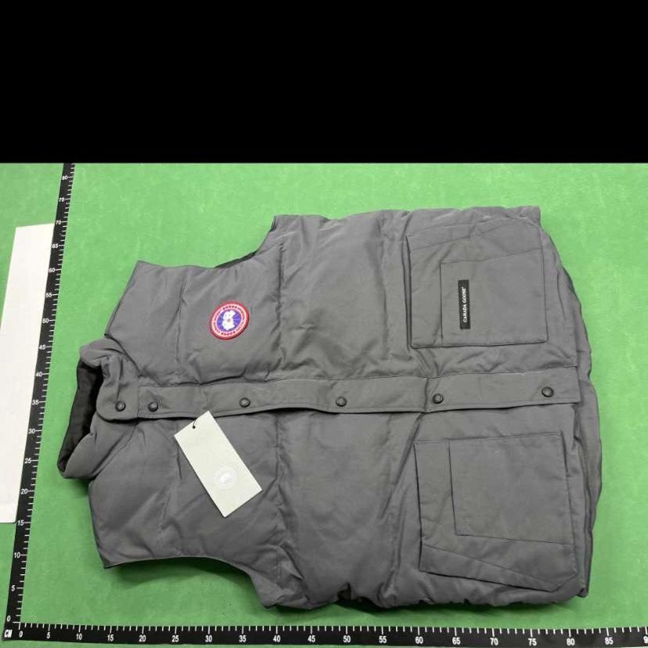 grey canada goose body warmer size s never worn... - Depop