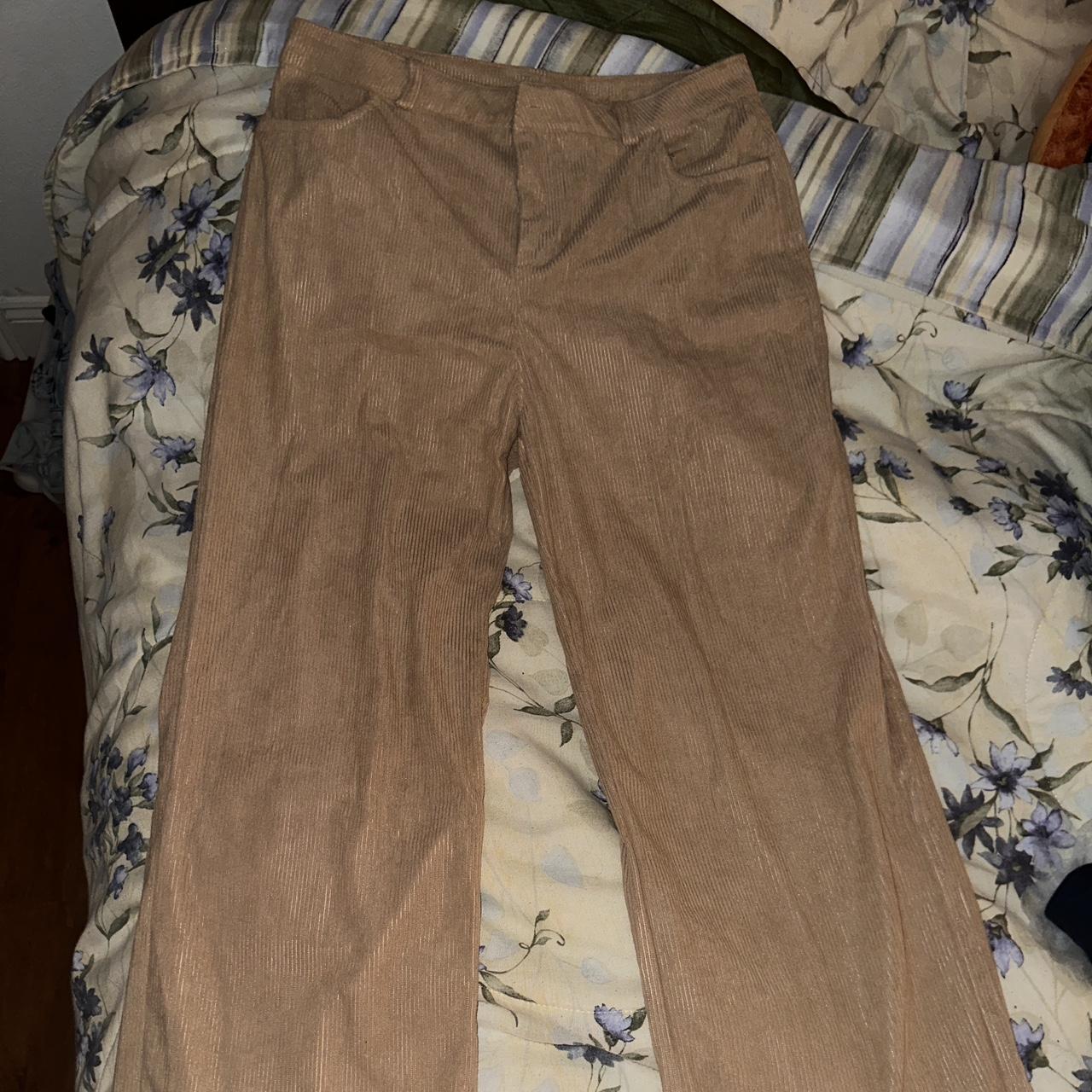 High-Waist Corduroy Wide leg pants #corduroy - Depop