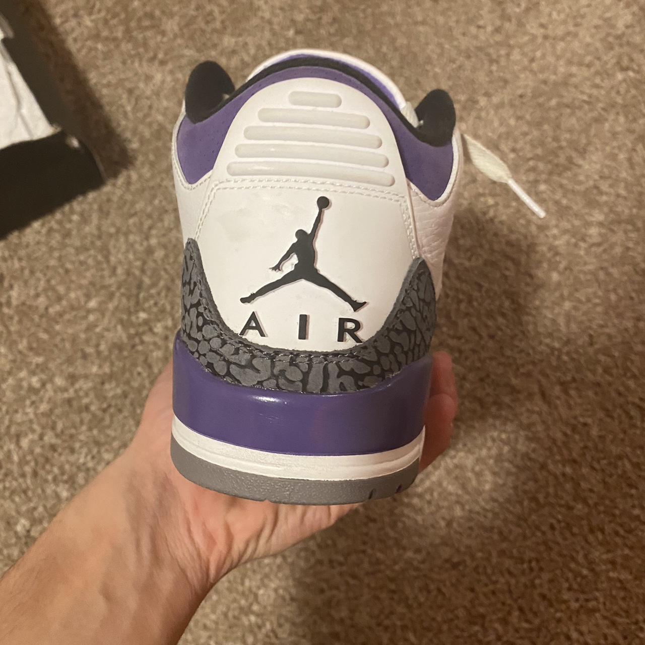 Jordan Men's Purple and White Trainers | Depop