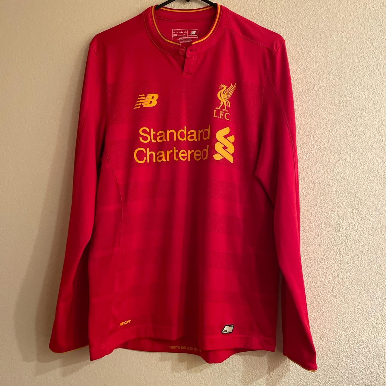 New Balance standard chartered LFC soccer jersey