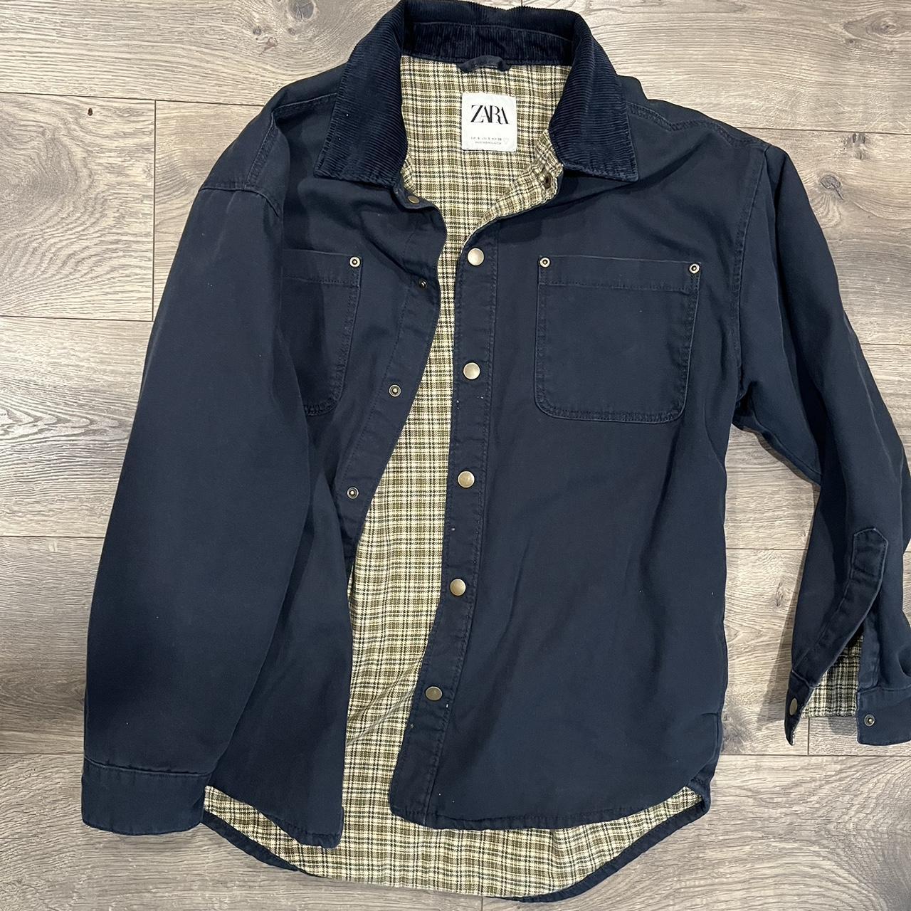 Zara mens chore coat. Size S but fits like M. Hella... Depop