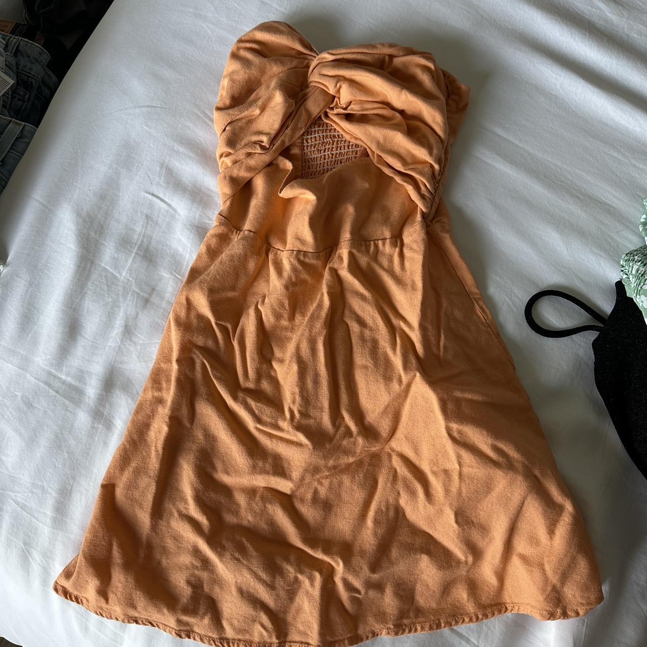 Princess Polly Women's Orange Dress Depop