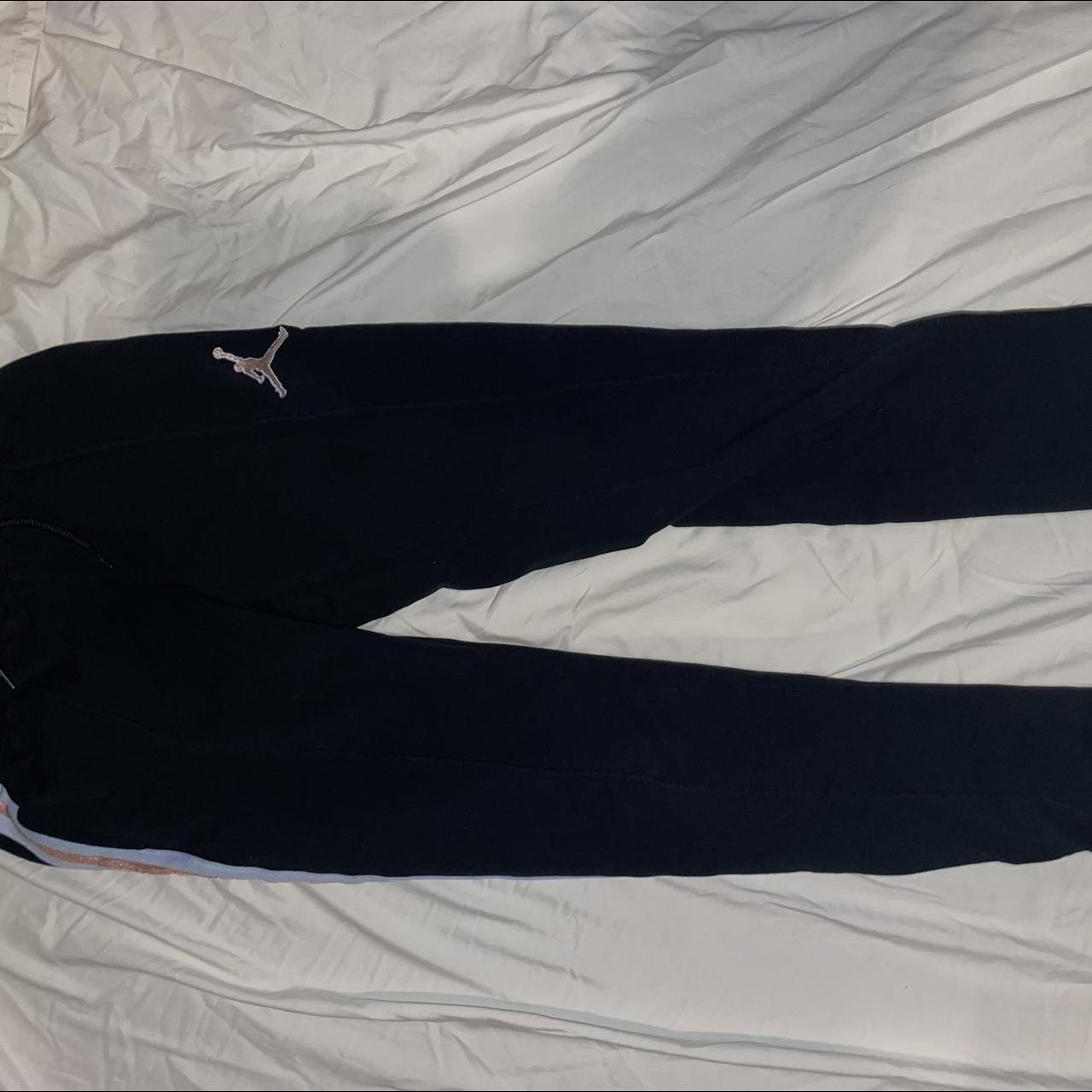 Jordan Women S Black And Pink Joggers Tracksuits Depop