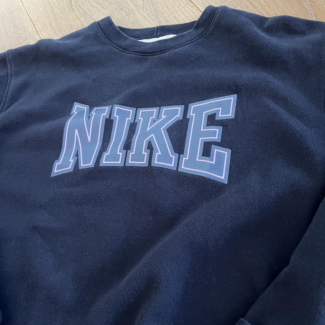 Nike Men's Blue and Navy Sweatshirt | Depop