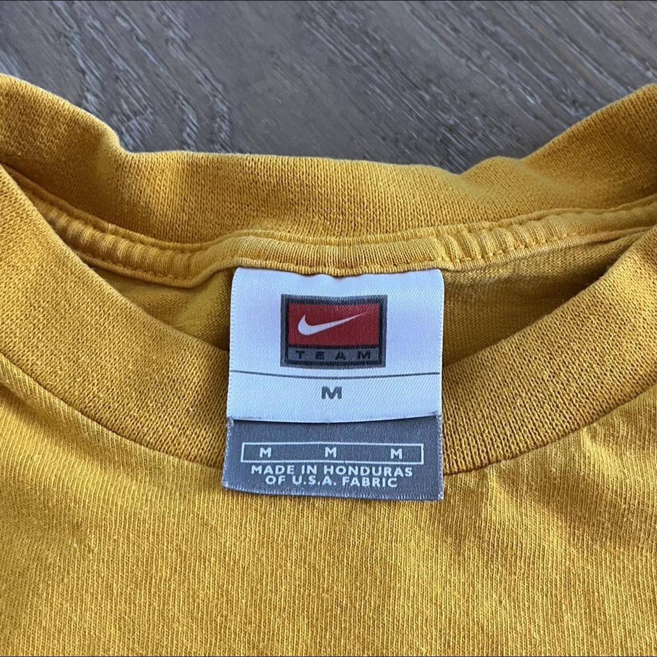 Nike Men's Black and Yellow Shirt | Depop