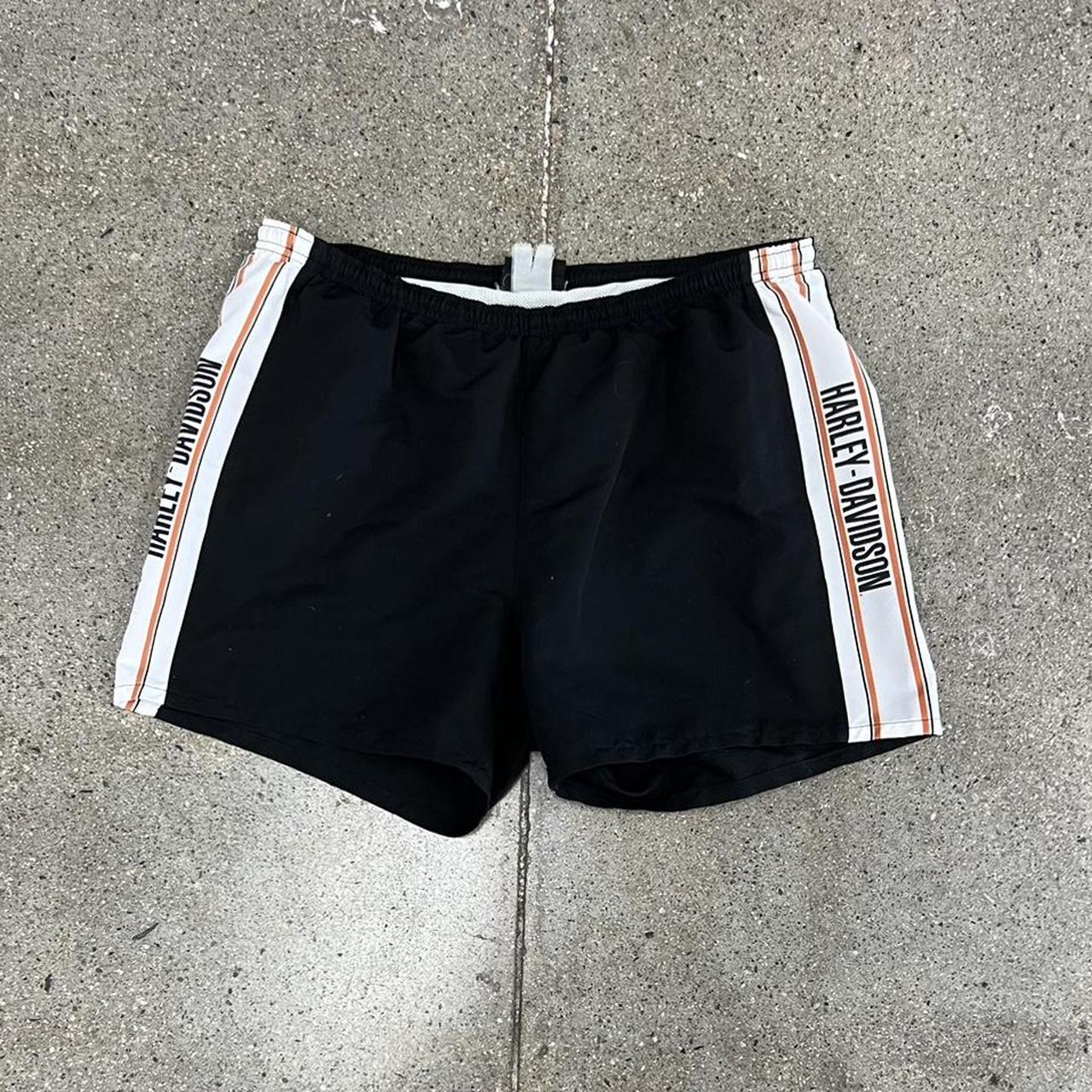 Harley Davidson Swim Trunks - Size M / L Flat waist... - Depop