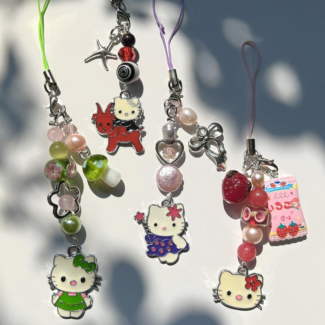 hello kitty mushroom keychain 🍃🌸🍄 handmade with... - Depop