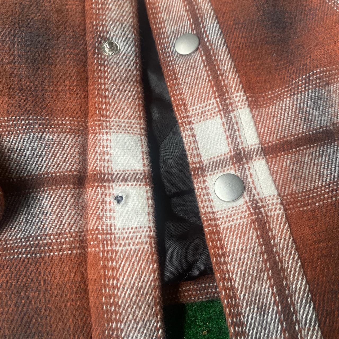 Aeropostale flannel jacket Flaws missing... Depop