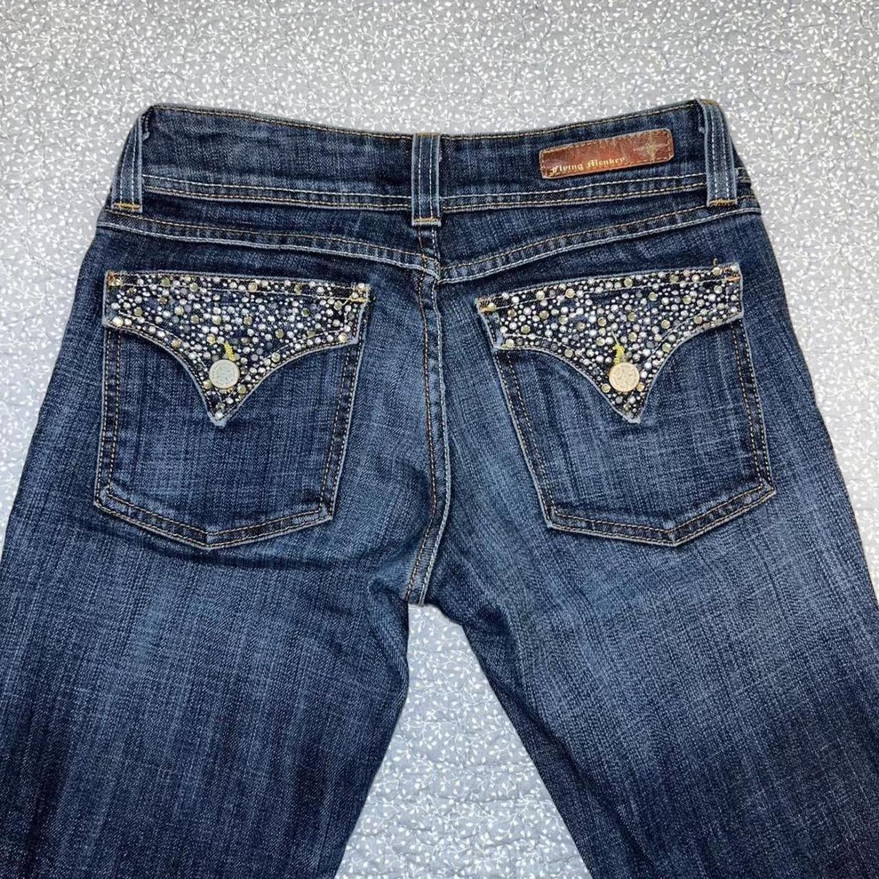 Super cute flying monkey jeans! Great pockets!Size... - Depop