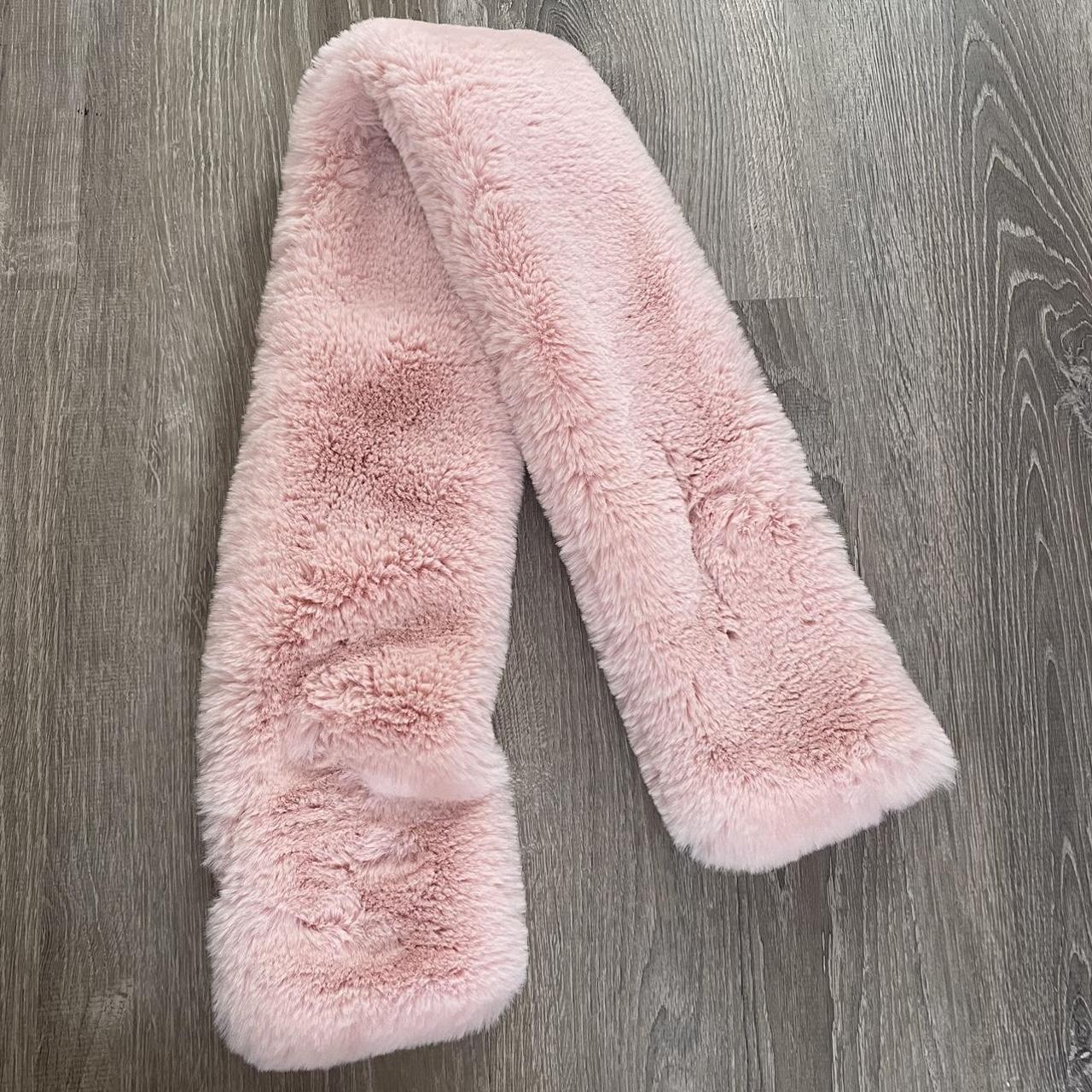 pink shawl fur