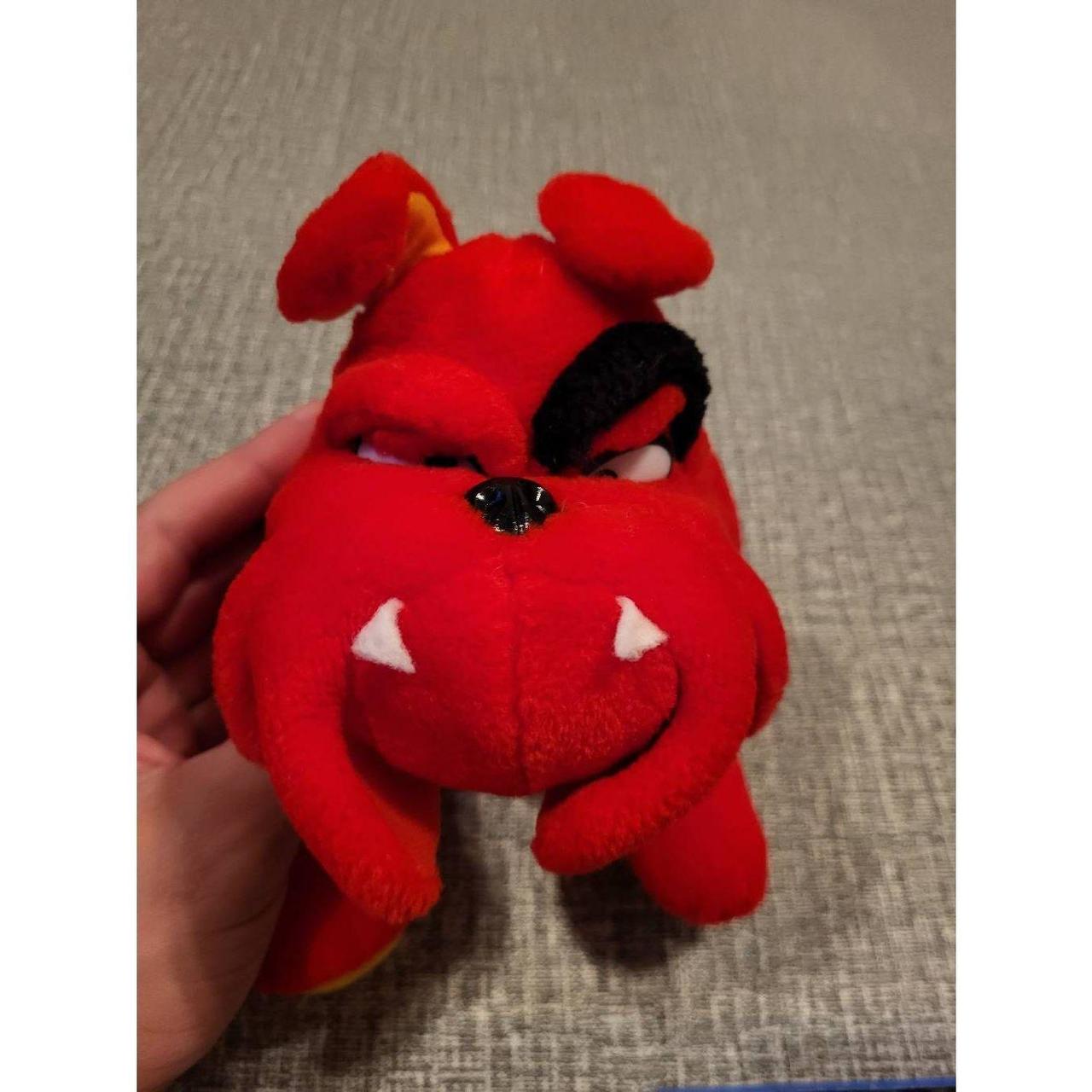 Vintage 1994 Liberty Toy Red BULL DOG Plush Toy 9