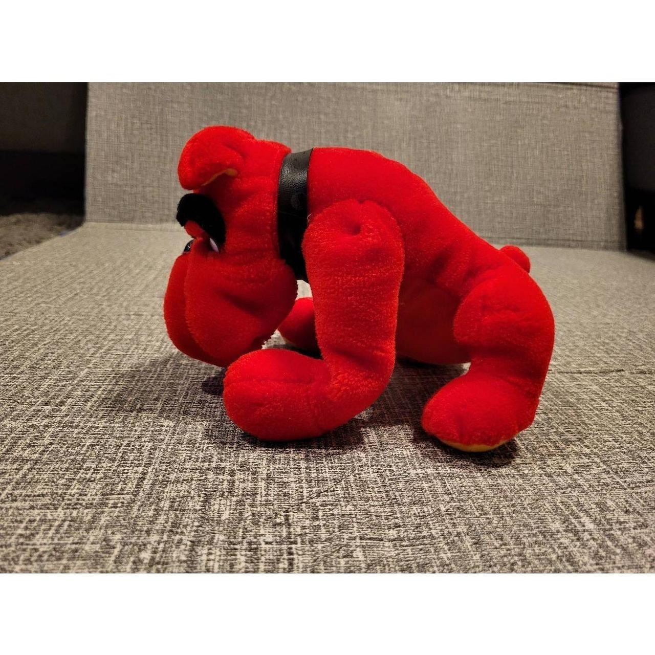 Vintage 1994 Liberty Toy Red BULL DOG Plush Toy 9