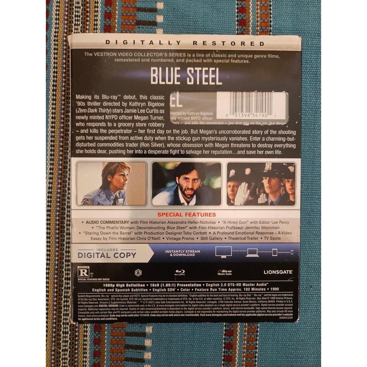 Blue Steel Sealed Movie (Blu-Ray + Digital Copy),... - Depop