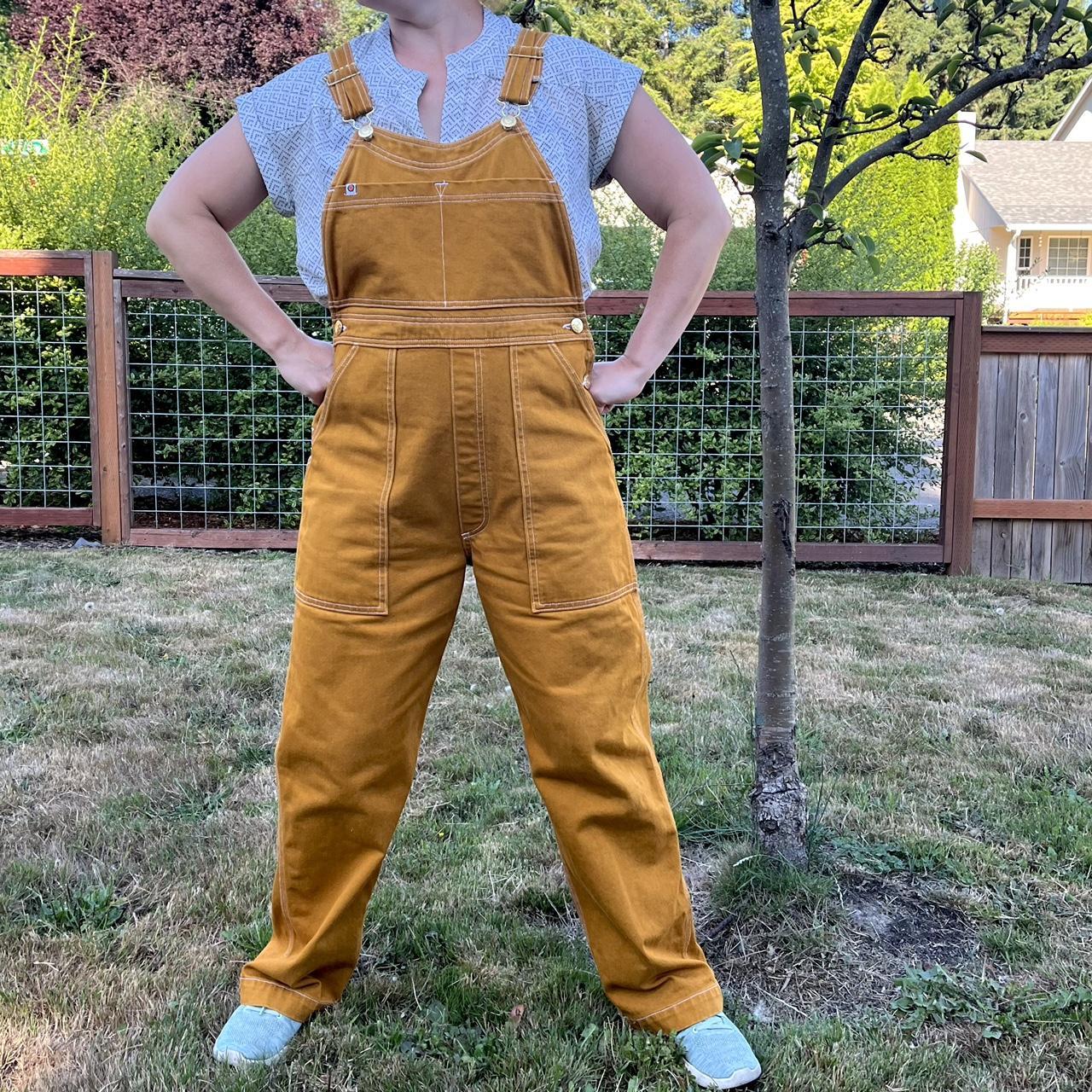 These Big Bud Press overalls are in the color spicy... - Depop