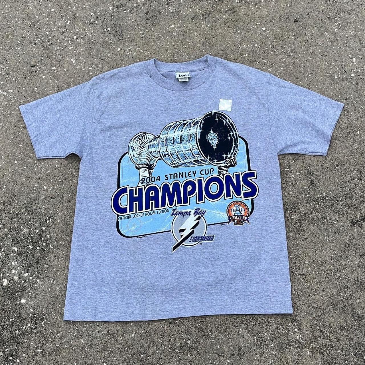 BLUE Lightning Stanley Cup Champions T-shirt TODDLER 