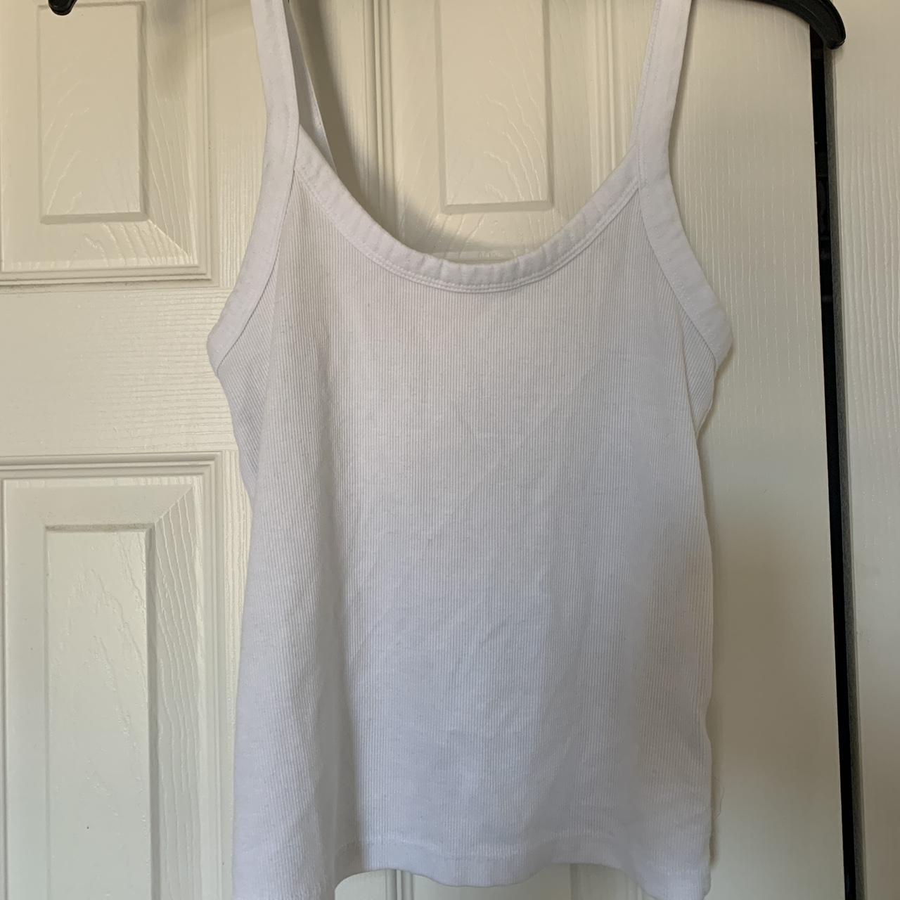 Wild Fable Women's White Vest | Depop