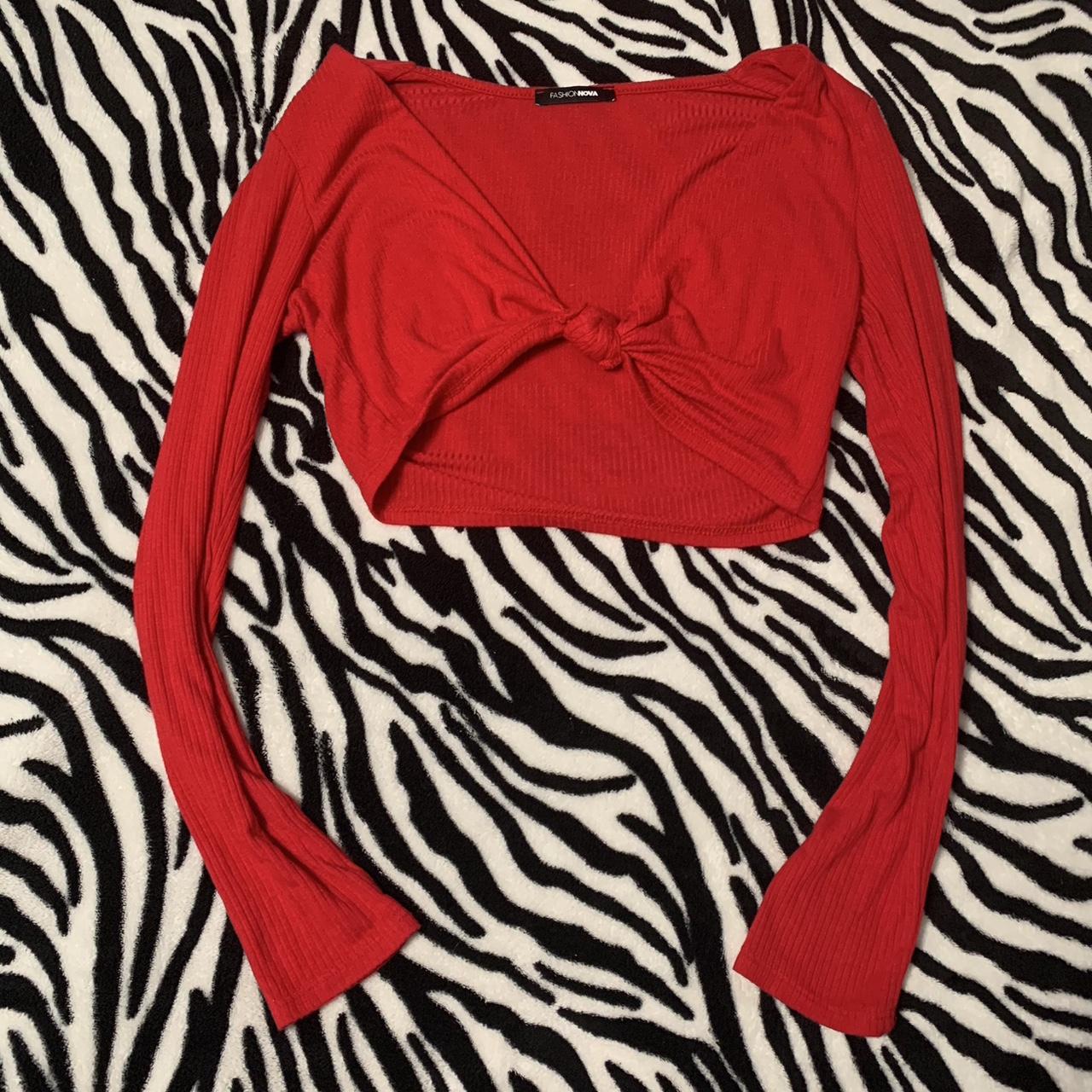 Fashion Nova Y2K Inspired Tie Around Layering Long... Depop