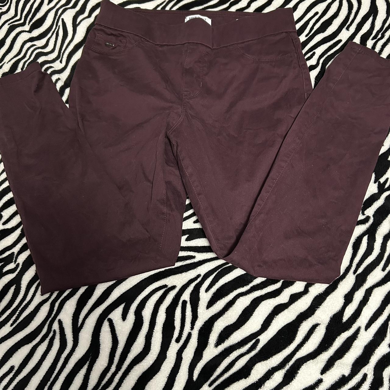 Nine West Burgandy Y K Womans Jeans Size Shipping Depop