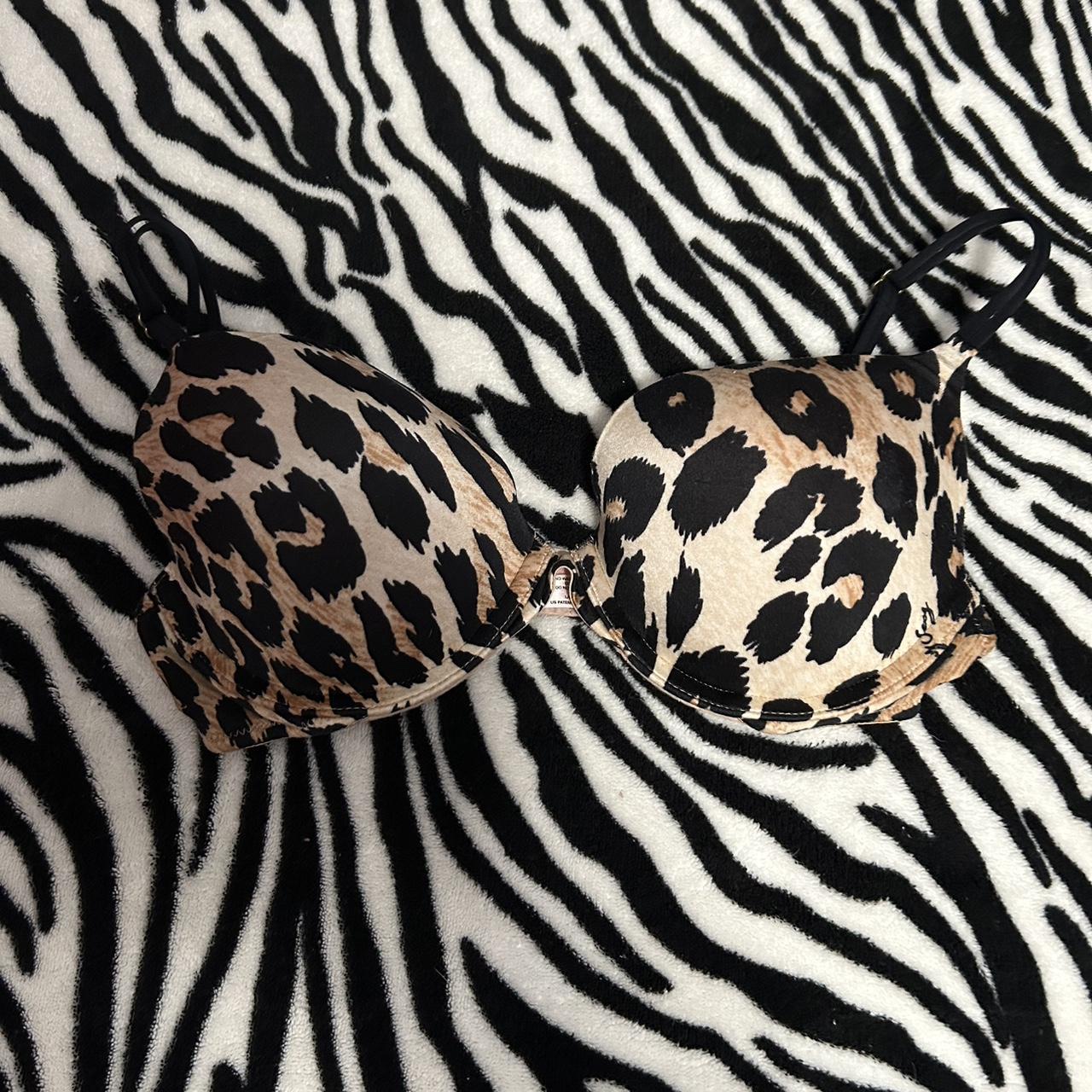 Very Sexy Victorias Secret Y2K Leopard Print Push Up - Depop