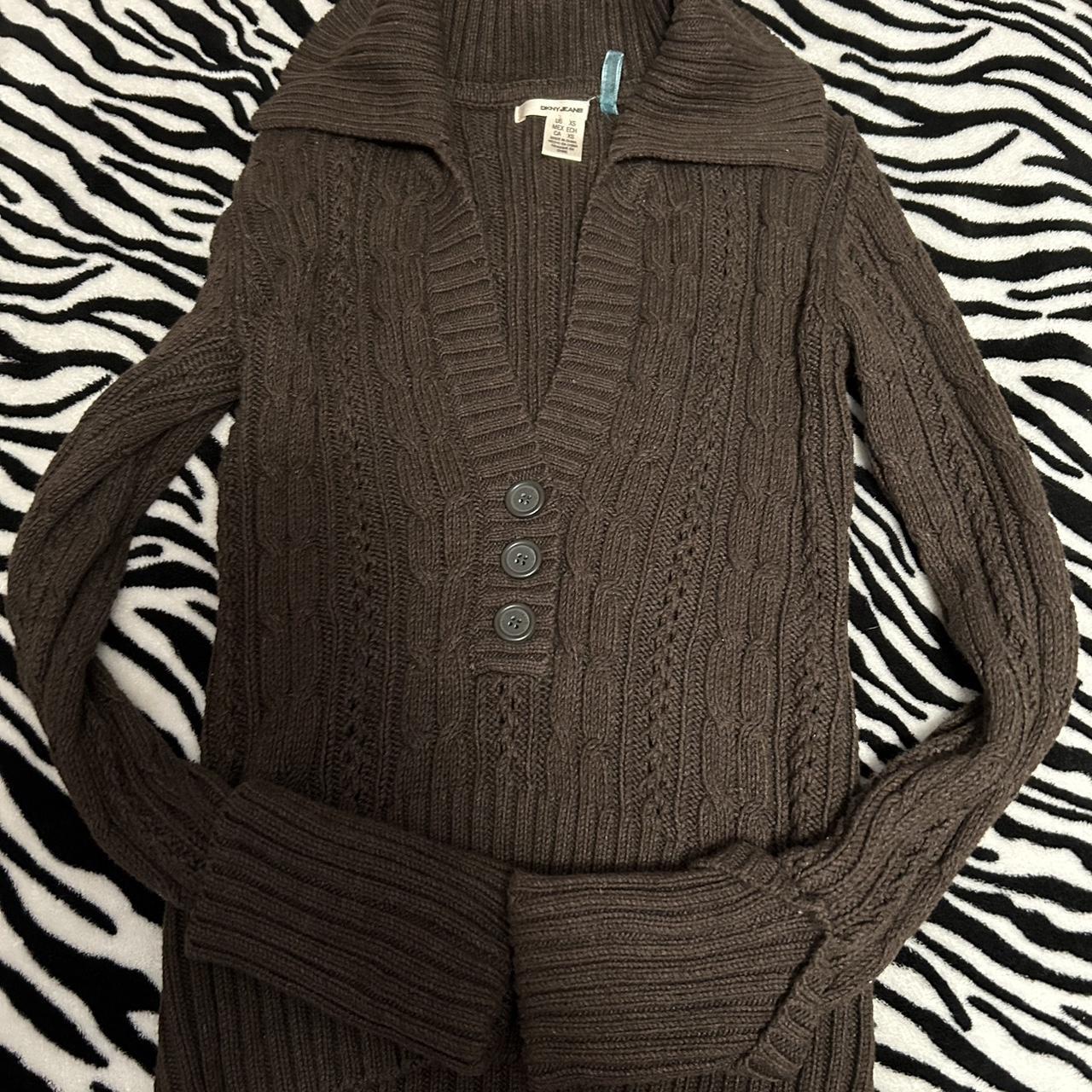 DKNY Jeans Vintage With Buttons Cardigans Size Extra... - Depop