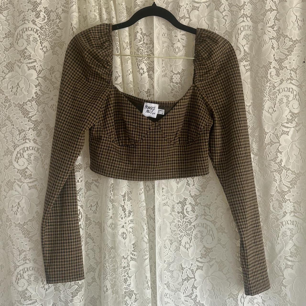 Princess Polly Women's Crop top Brown/Multi – Princess Polly