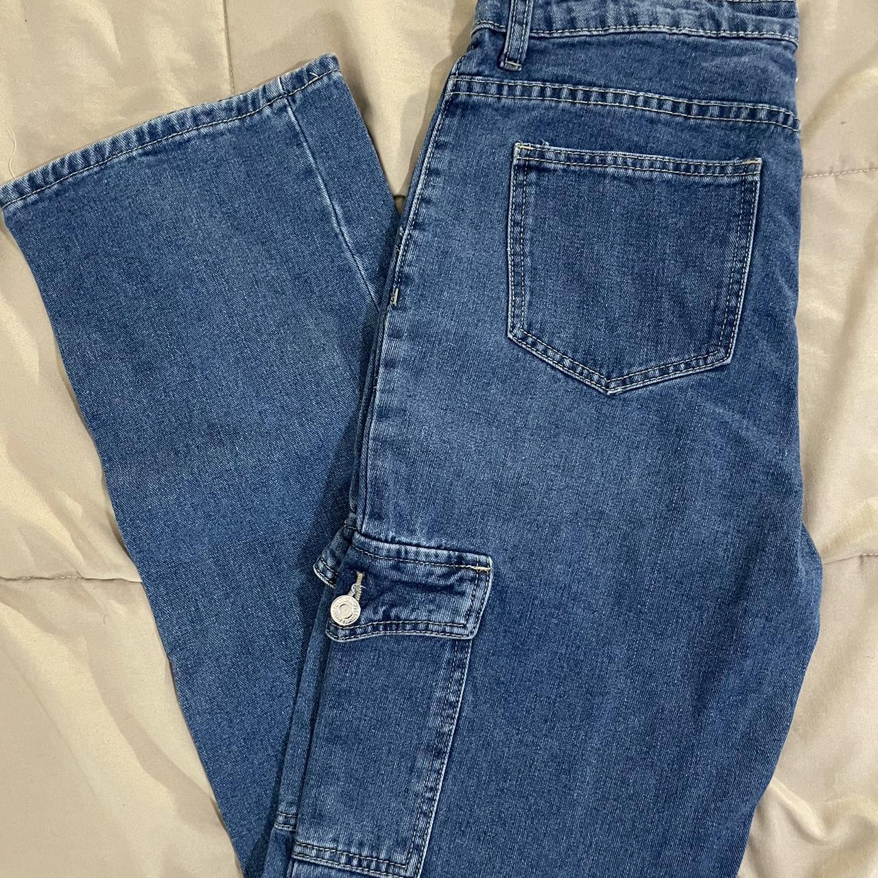 Blue high waisted jeans - Depop