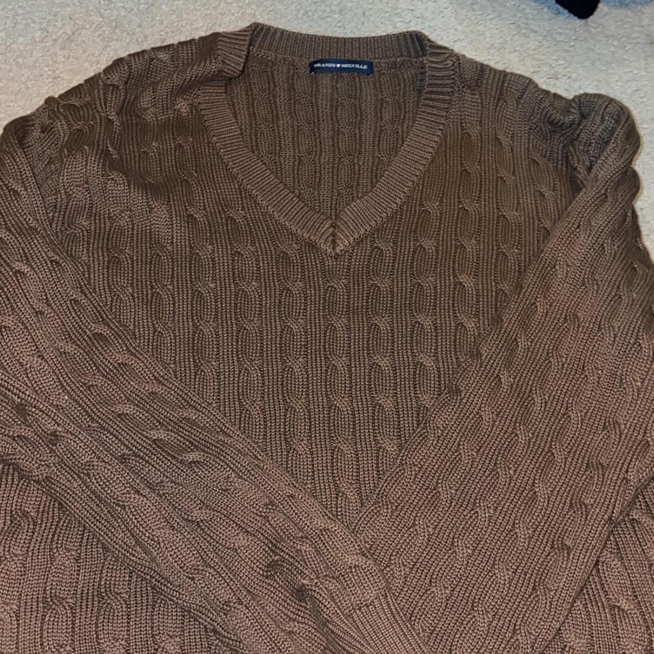 brandy melville brown sweater oversized worn once... Depop